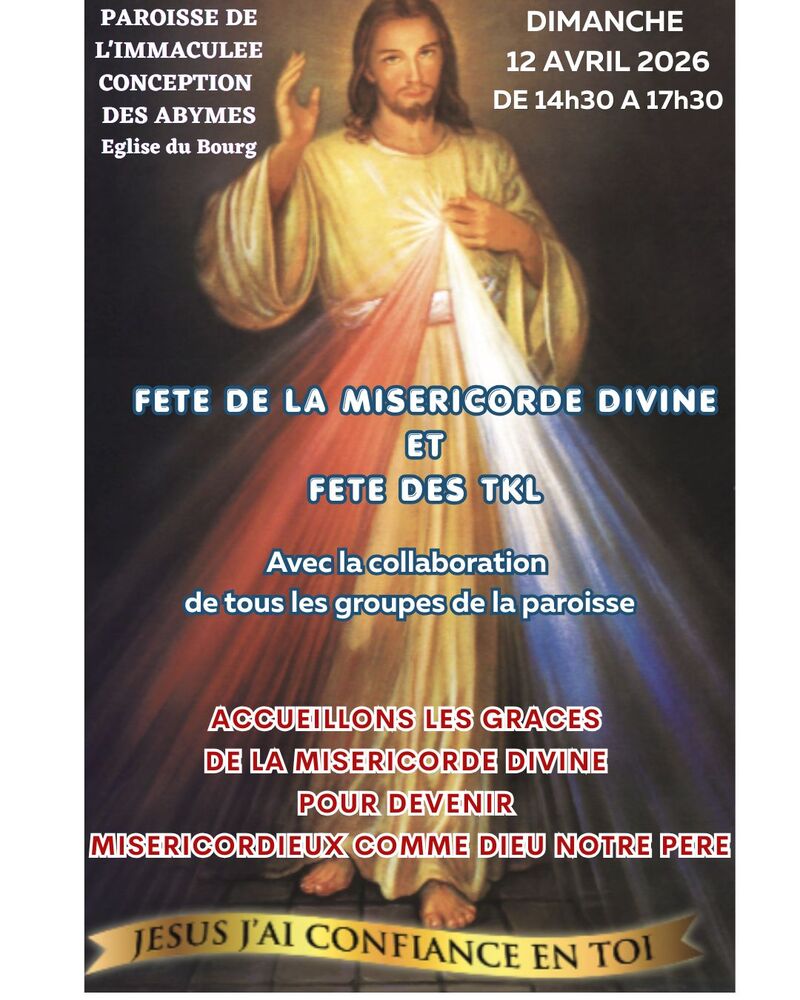 Fête de la Divine Miséricorde : Temps fort annuel des TKL - Diocèse de ...